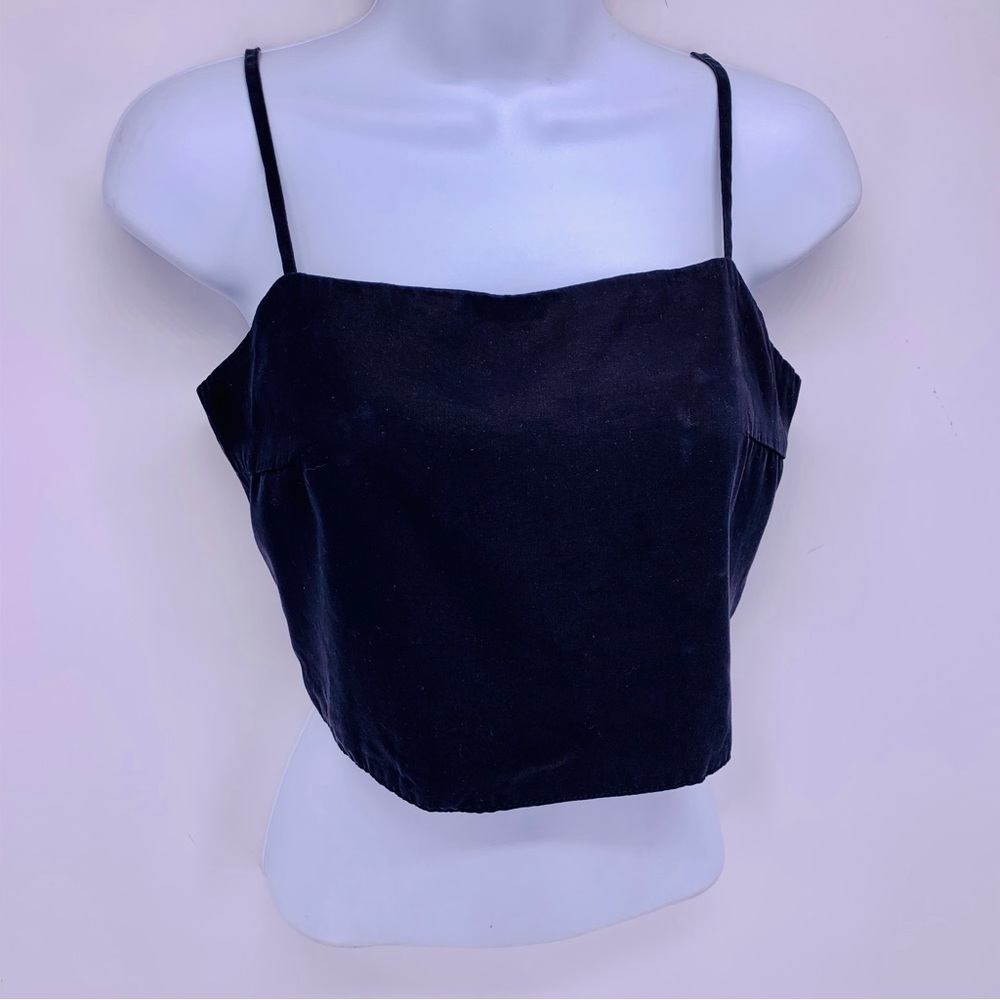 J. Galt Tie Back Crop Top Womens One Size
